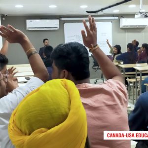 Students in Seminar in Canada USA Education Fair 2019