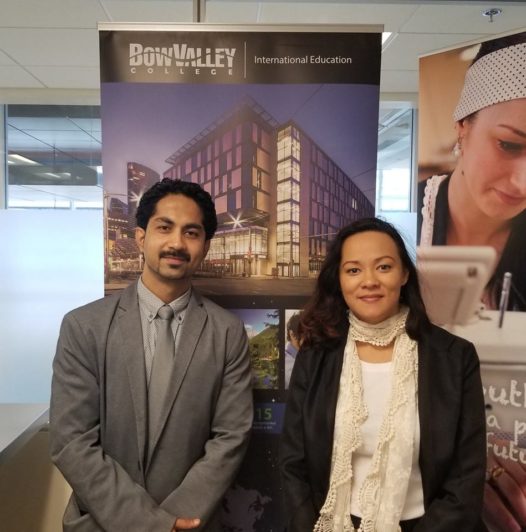 Future Link Consultants' Director With Bow Valley College's Representative