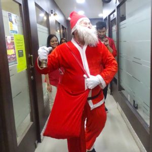 Christmas Celebration With Santa in Future Link Consultants