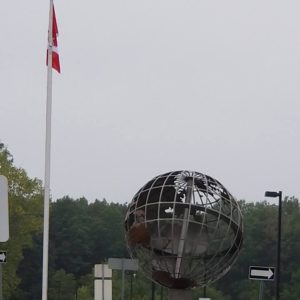 Monument in St Clair College Windsor Ontario Canada